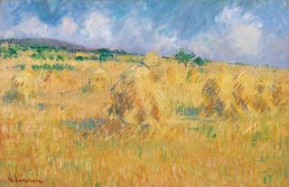 Gustave Loiseau - La plaine du Neubourg, la moisson
