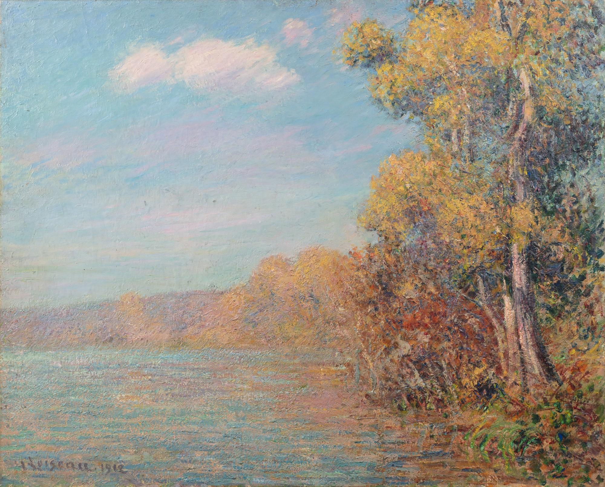Gustave Loiseau、Bord de riviere 【公式通販】