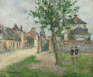 Gustave Loiseau - La Rue De La Mairie, Le Vaudreuil