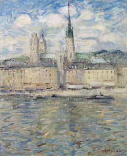 Gustave Loiseau - La Seine à Rouen