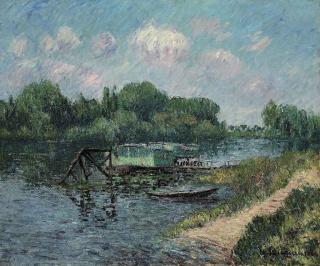 Gustave Loiseau - Lavoir sur la Seine à Herblay
