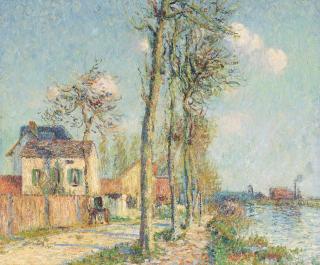 Gustave Loiseau - Le quai du Pothuis à Pontoise