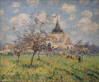 Gustave Loiseau - L\'église du Vaudreuil, Printemps