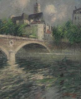 Gustave Loiseau - L\'église Saint-Gervais, Paris