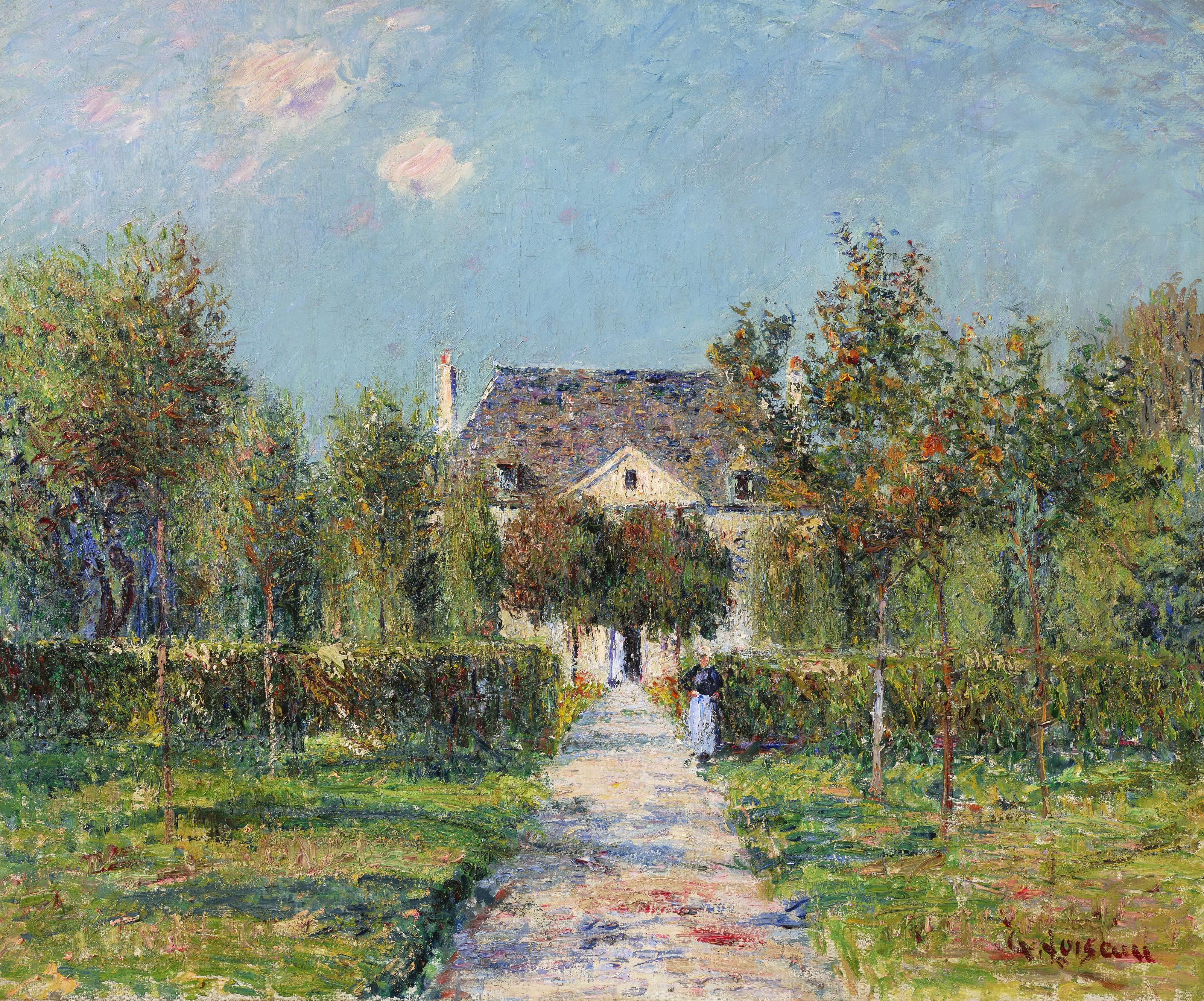 Gustave Loiseau - L\'hôtel de Mademoiselle Ernestine, Saint-Jouin (Finistère) ou Le verger de Mademoiselle Ernestine, Saint-Jouin
