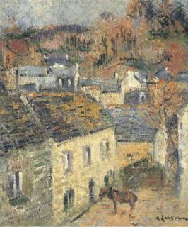 Gustave Loiseau - Maisons à Pont-Aven (Finistère), l\'auberge