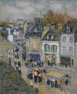 Gustave Loiseau - Marché À Pont-Aven