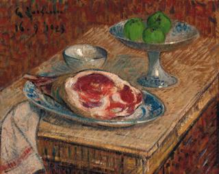 Gustave Loiseau - Nature morte au gigot
