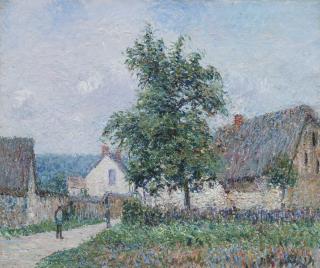 Gustave Loiseau - Petite Ferme Au Vaudreuil, Temps Gris