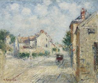Gustave Loiseau - Rue de village en Normandie 