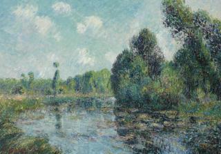 Gustave Loiseau - Tournant de rivière, l\'Eure à Saint-Cyr-du-Vaudreuil