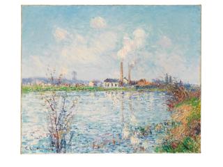 Gustave Loiseau - Usine au bord de l\'Oise