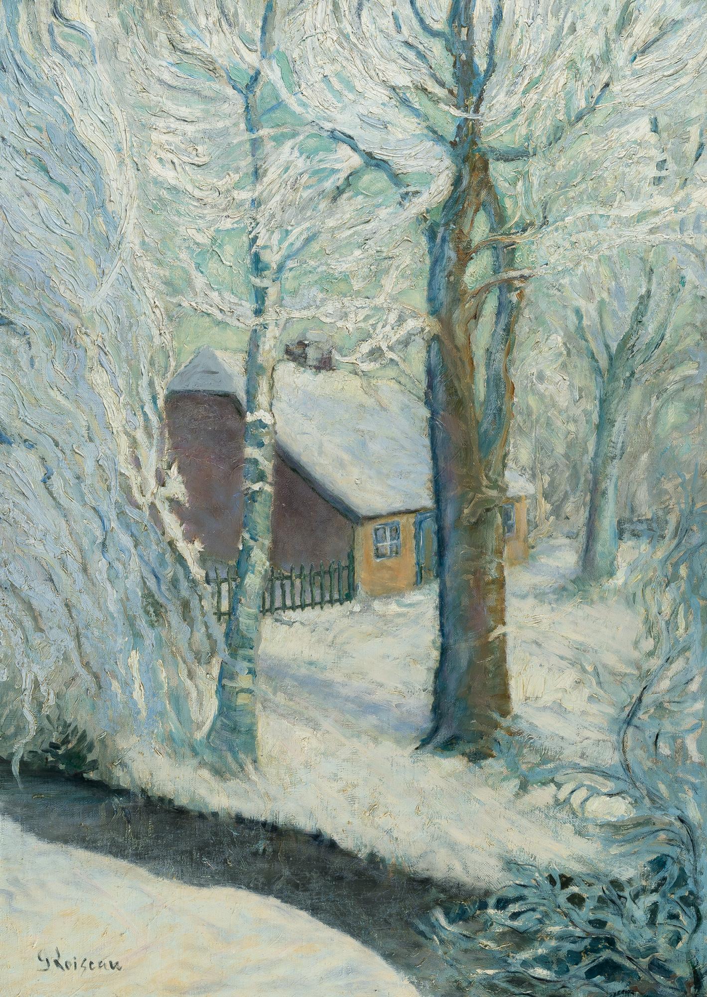 Gustave Loiseau - Winterlandschaft (Gehöft im Winter)