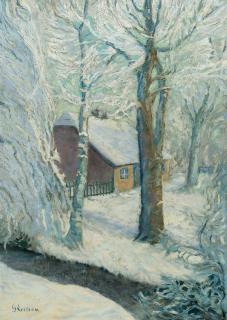 Gustave Loiseau - Winterlandschaft (Gehöft im Winter)