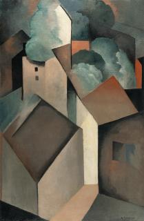 Gustave Louis Buchet - Recto: Village corse – Verso: Nature morte, les livres