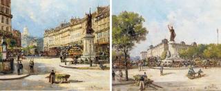 Gustave Mascart - Place de la Republique; and Place de Clichy