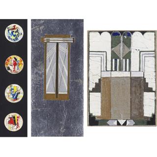 Gustave Miklos - Three Studies: I) Medallions Ii) Untitled (Composition 1) Iii) Untitled (Composition 2)