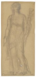 Gustave Moreau - Costume design for Sapho in Charles Gounod’s opera