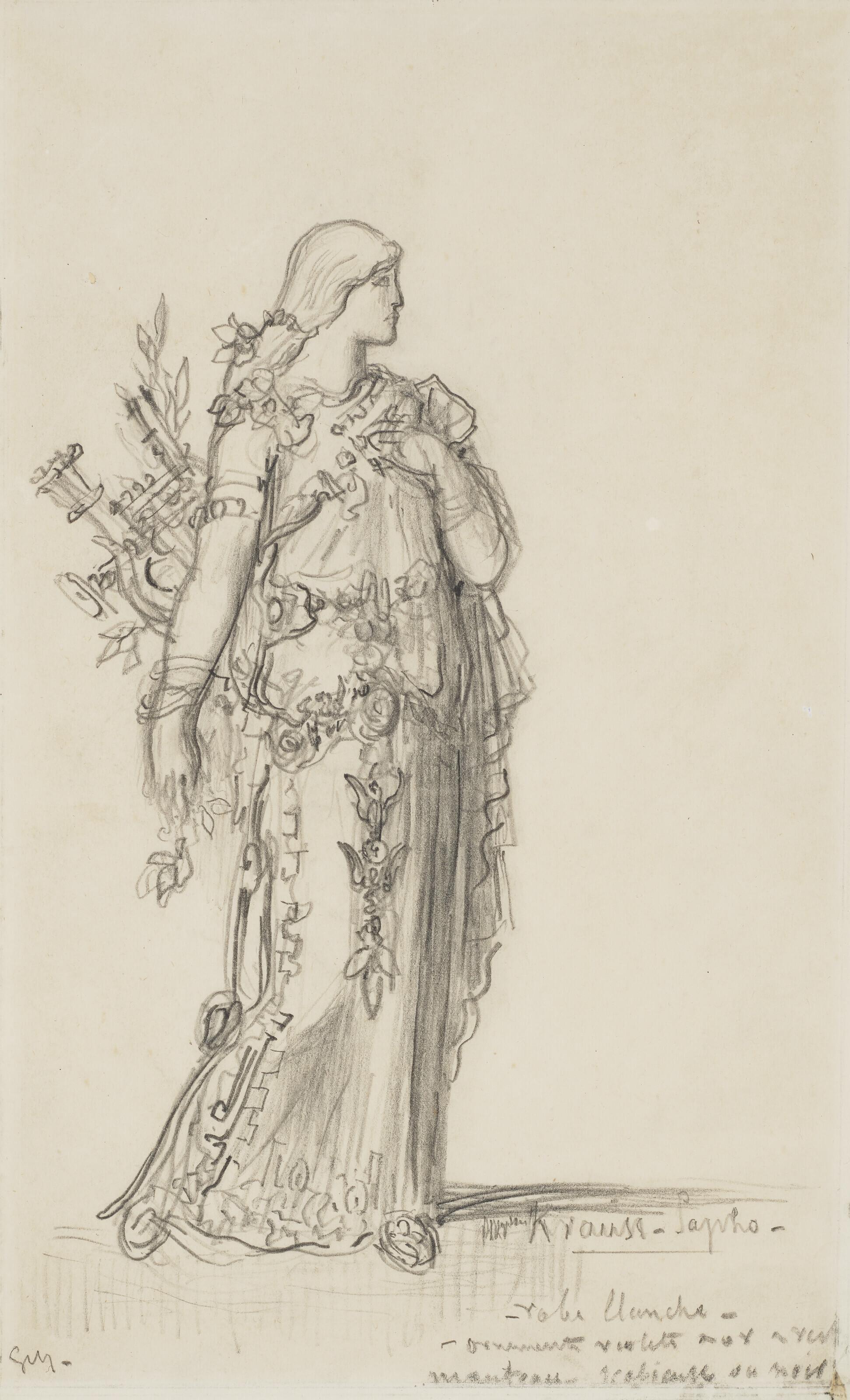 Gustave Moreau - Costume Design For Sapho