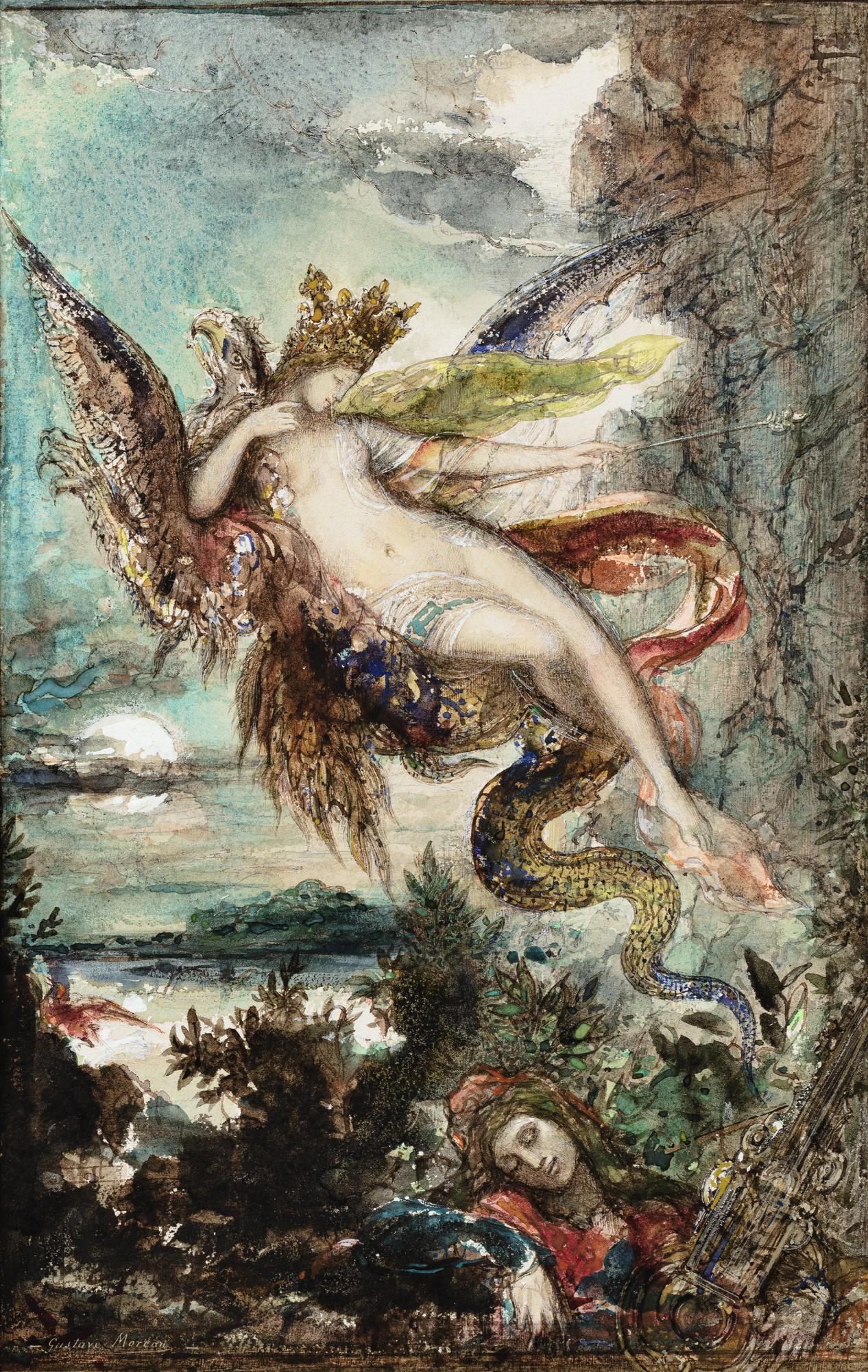 Gustave Moreau - Femme sur un griffon