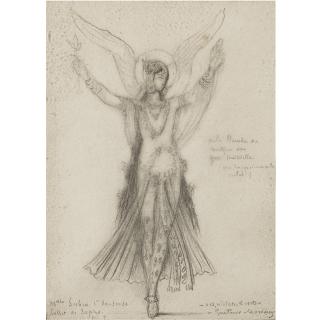 Gustave Moreau - French Premiere Danseuse. Mademoiselle Subra. Ballet De  \'Sapho\'