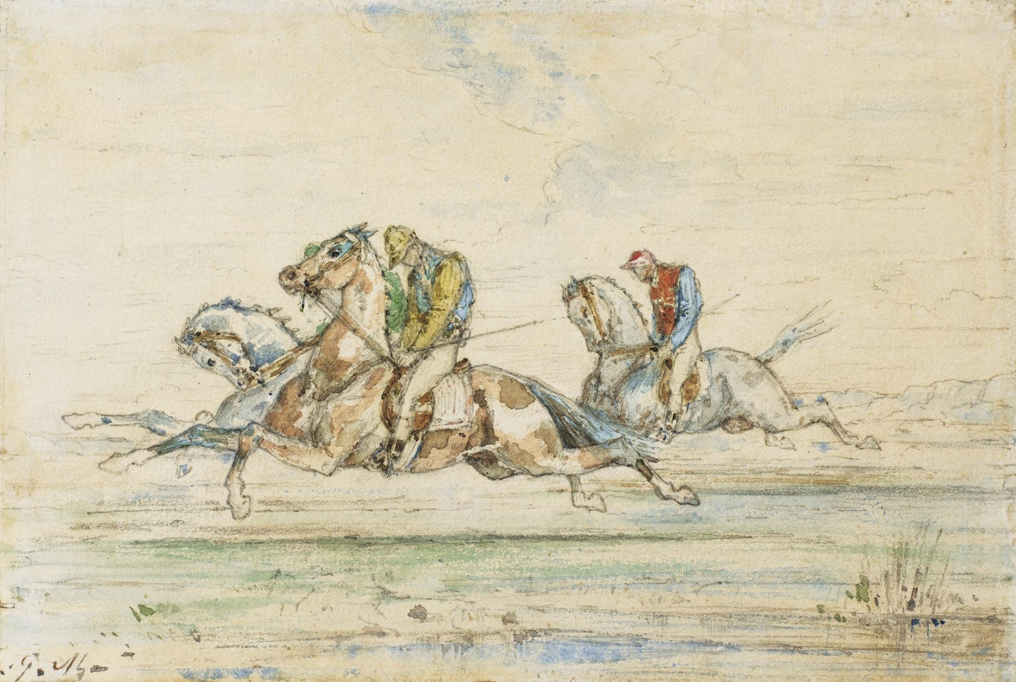 Gustave Moreau - Horse Race With Jockey