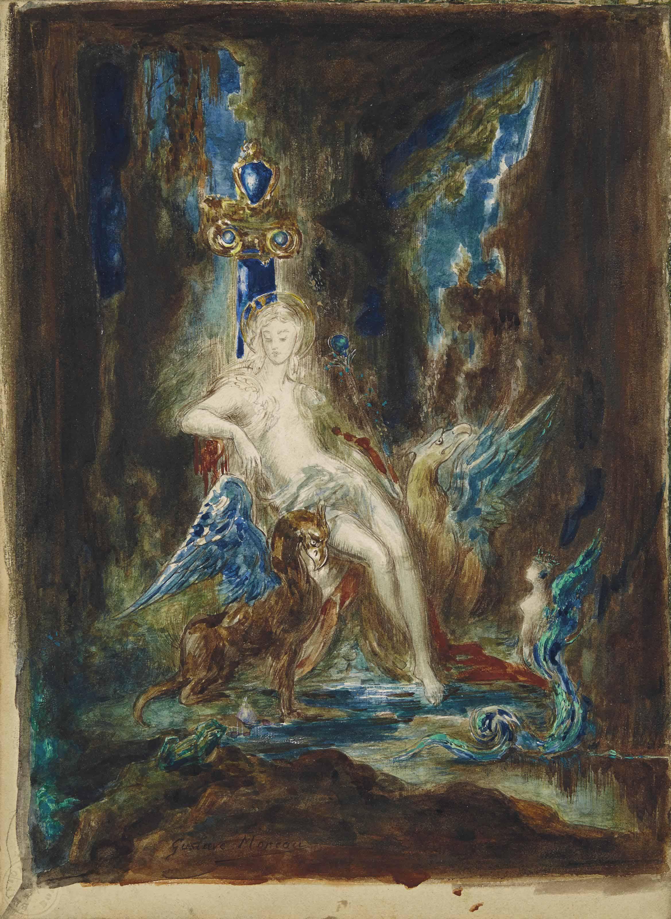 Gustave Moreau - La Fée Aux Griffons