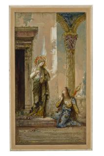Gustave Moreau - La Sainte Et Le Poète