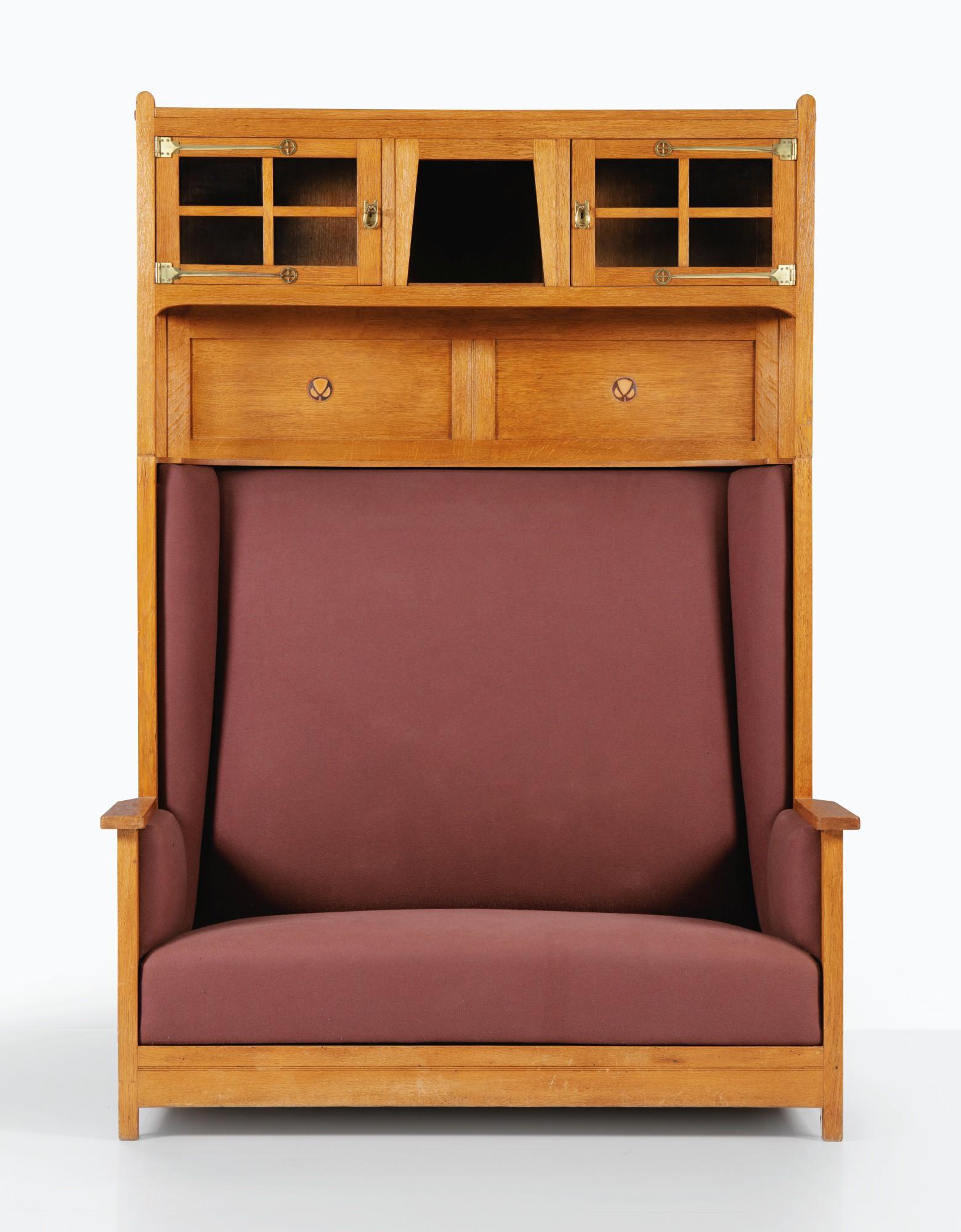 Gustave Serrurier-Bovy - Hallway Bench [Banquette D\'Entrée]