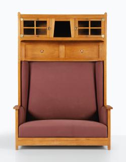 Gustave Serrurier-Bovy - Hallway Bench [Banquette D\'Entrée]