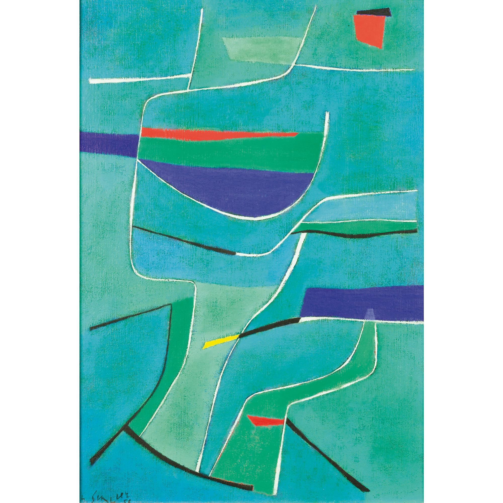 Gustave Singier - Solitude - Oliviers Et La Mer