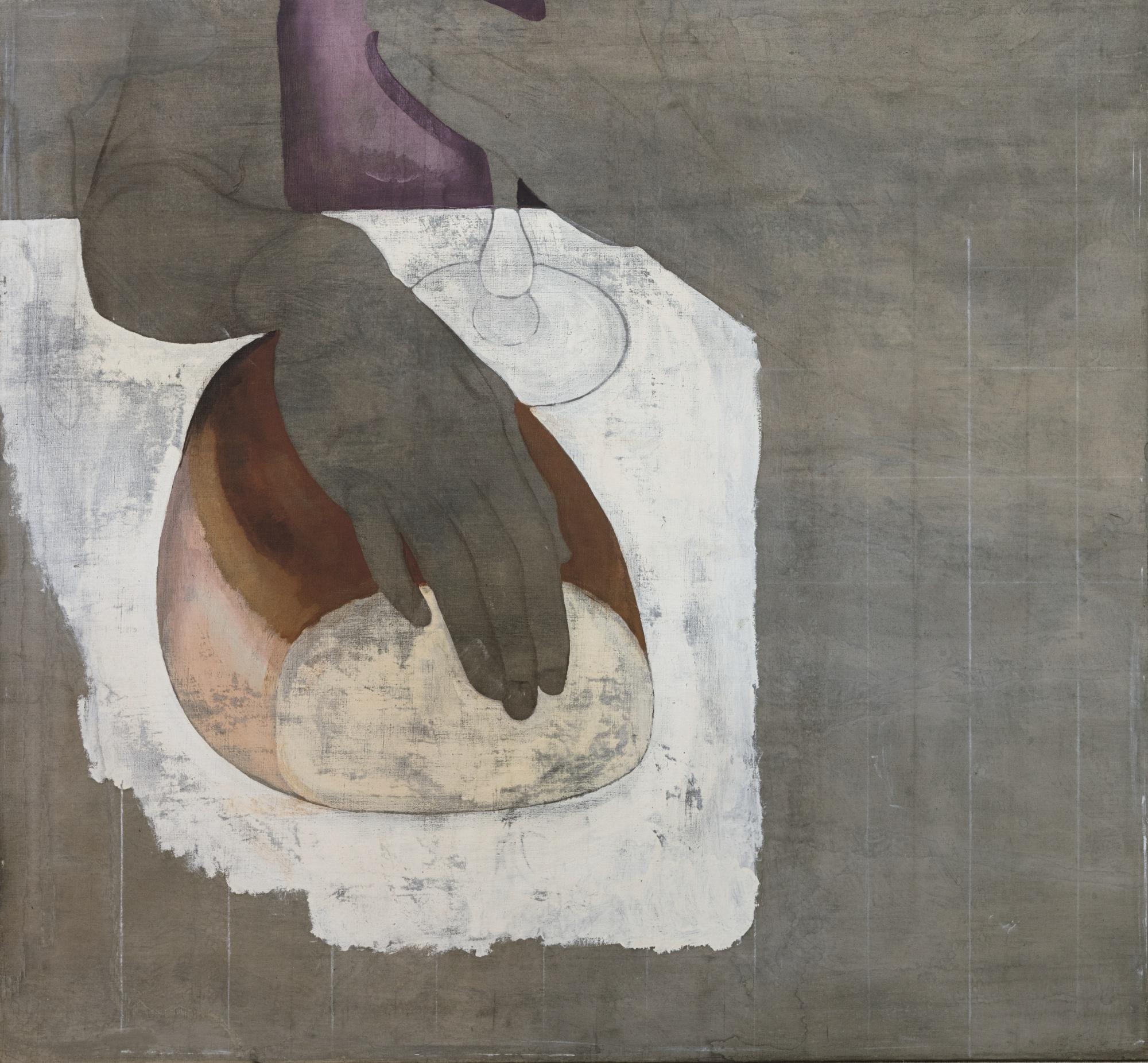 Gustave Van De Woestijne - La Main Du Christ, Pain Et Vin, Fragment Of La Cène