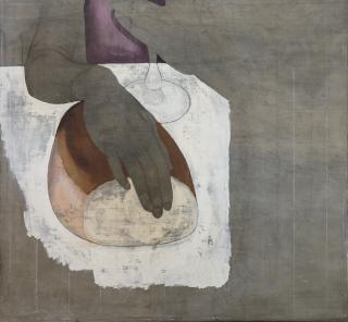 Gustave Van De Woestijne - La Main Du Christ, Pain Et Vin, Fragment Of La Cène