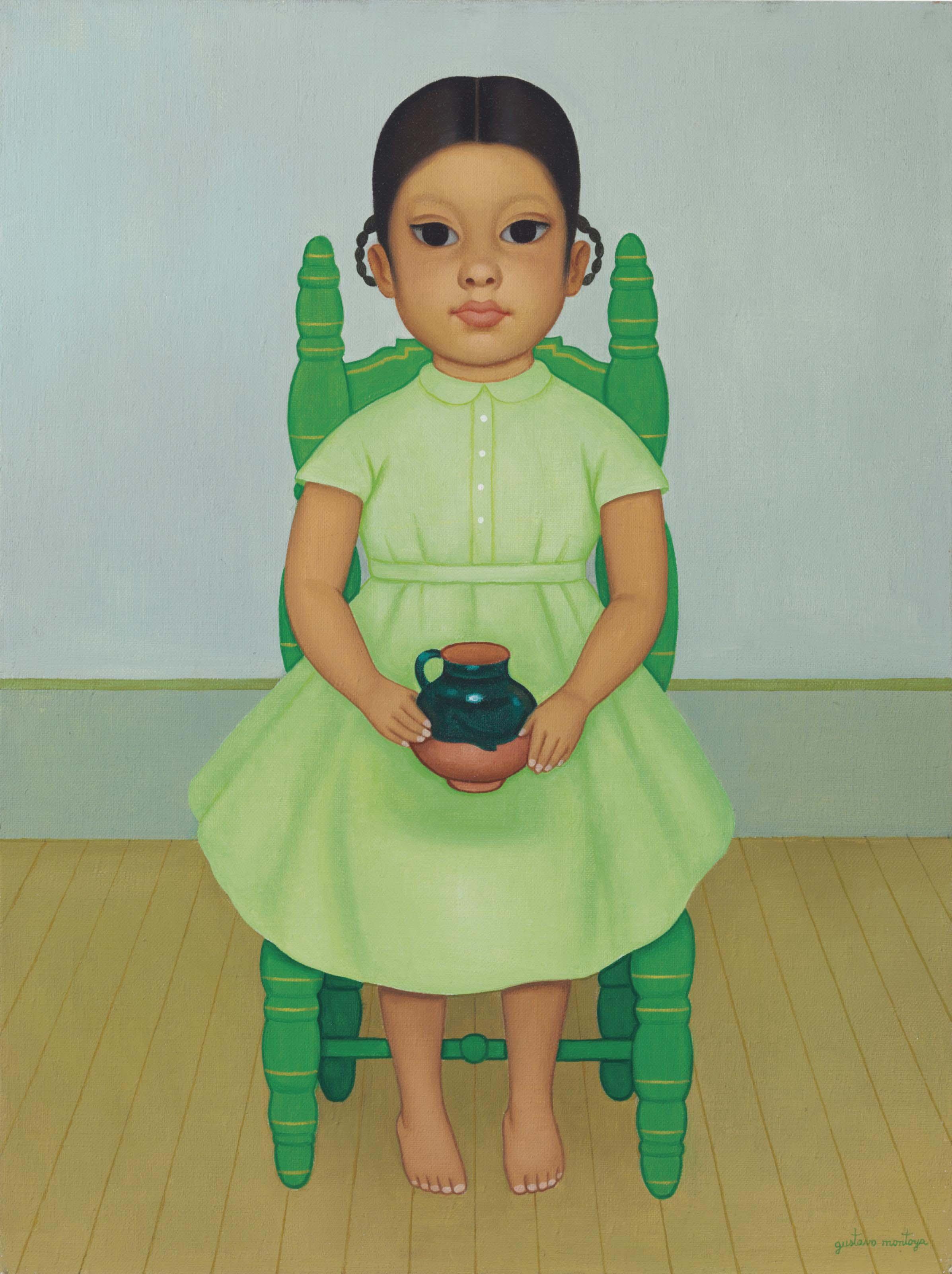 Gustavo Montoya - Niña Con Jarro