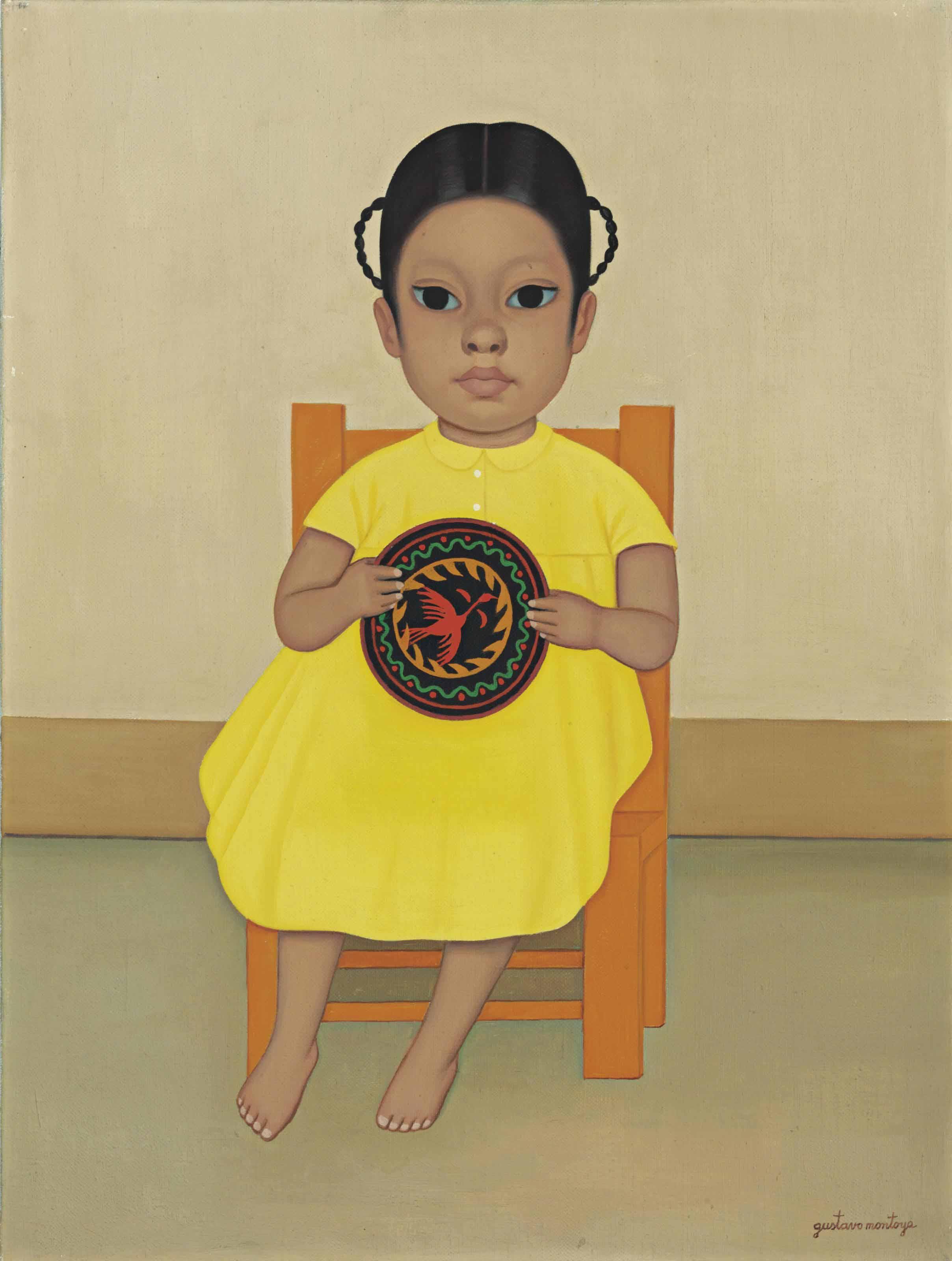 Gustavo Montoya - Niña con jícara