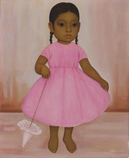 Gustavo Montoya - Niña con paraguas