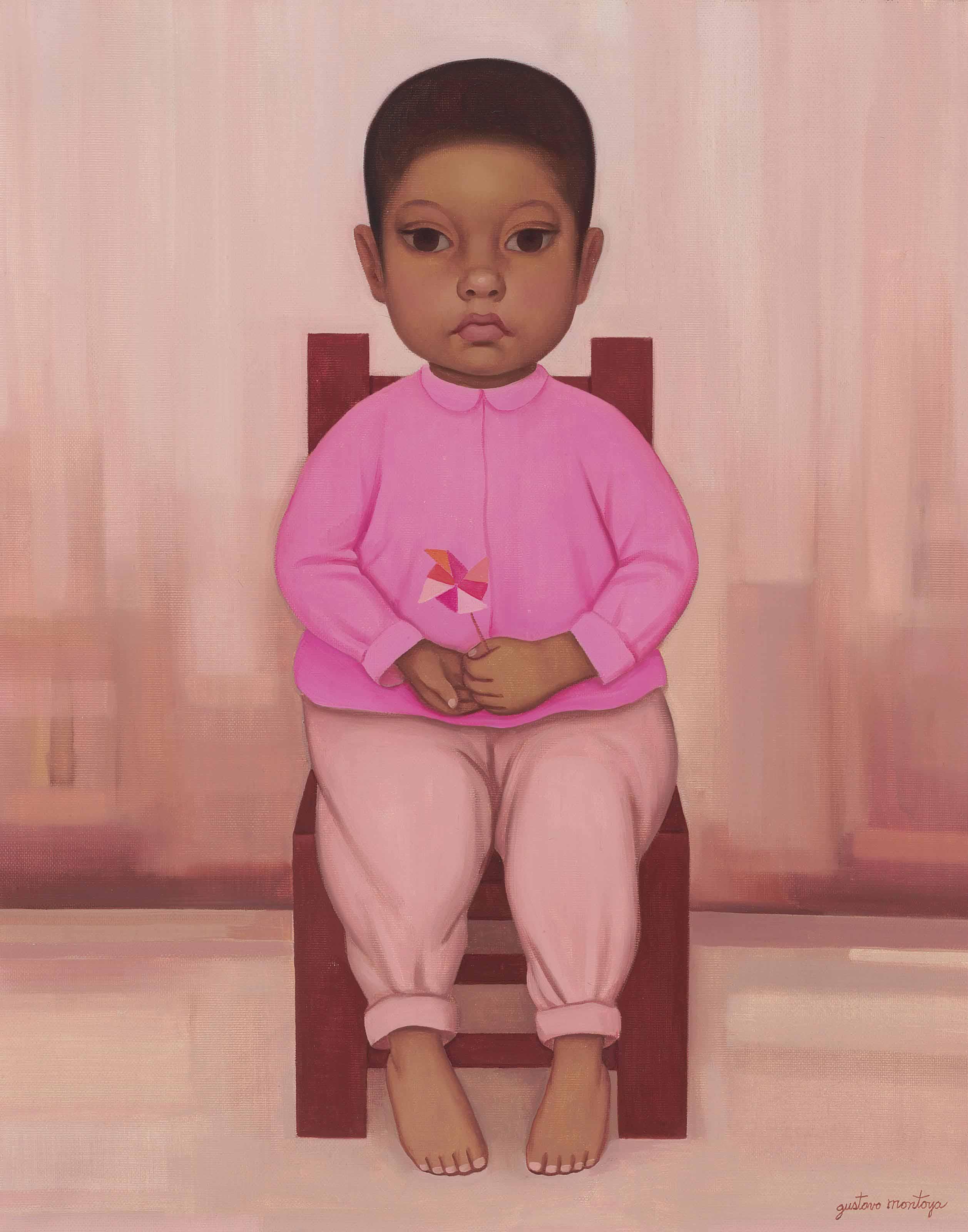 Gustavo Montoya - Niño con rehilete