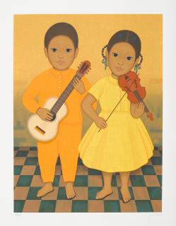 Gustavo Montoya - Niños Mexicanos and Untitled 2