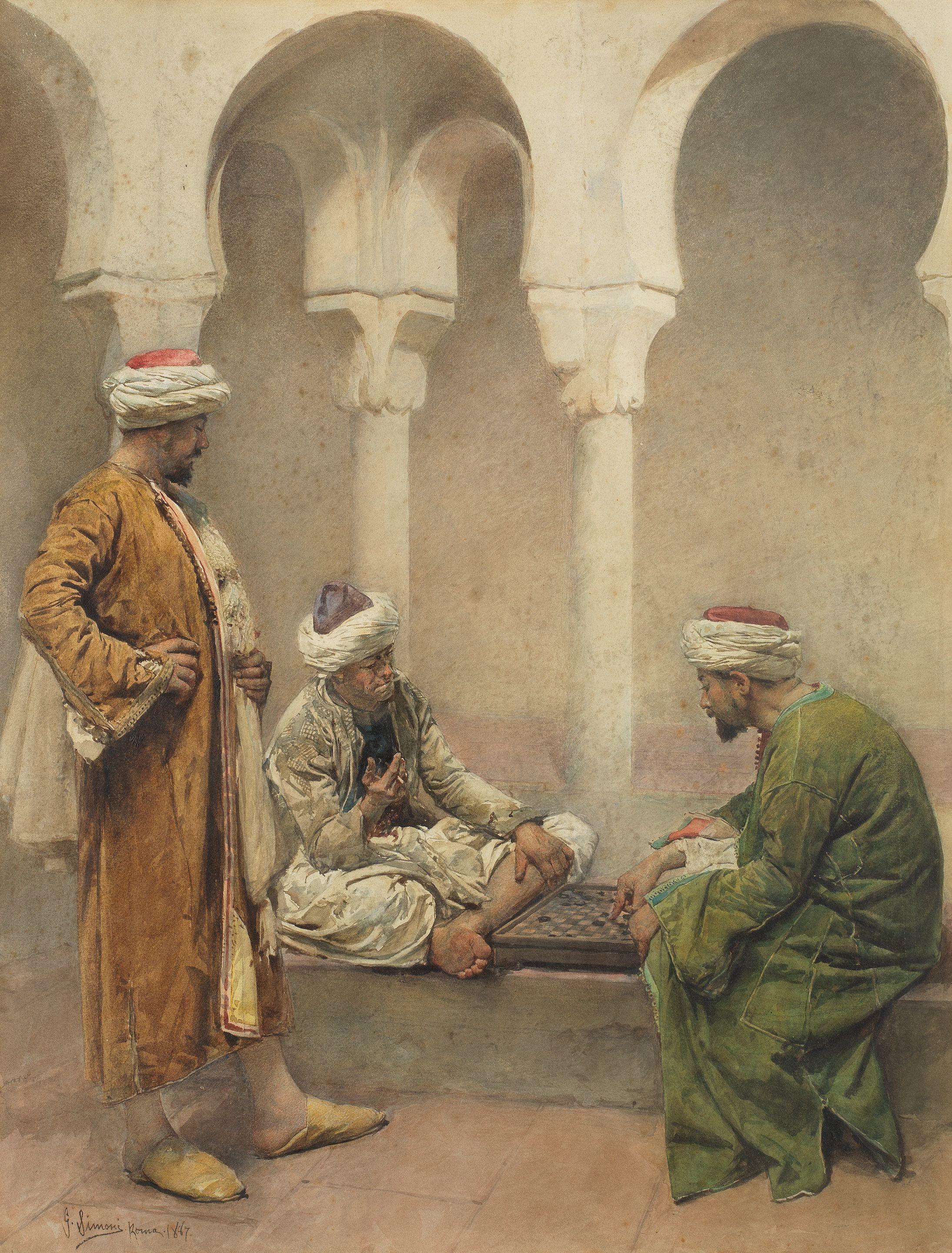 Gustavo Simoni - A game of draughts