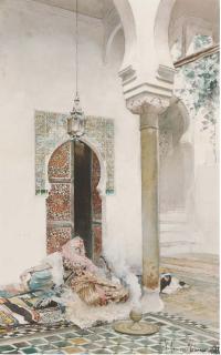 Gustavo Simoni - A Woman Of The Harem, Tlemcen, Algeria
