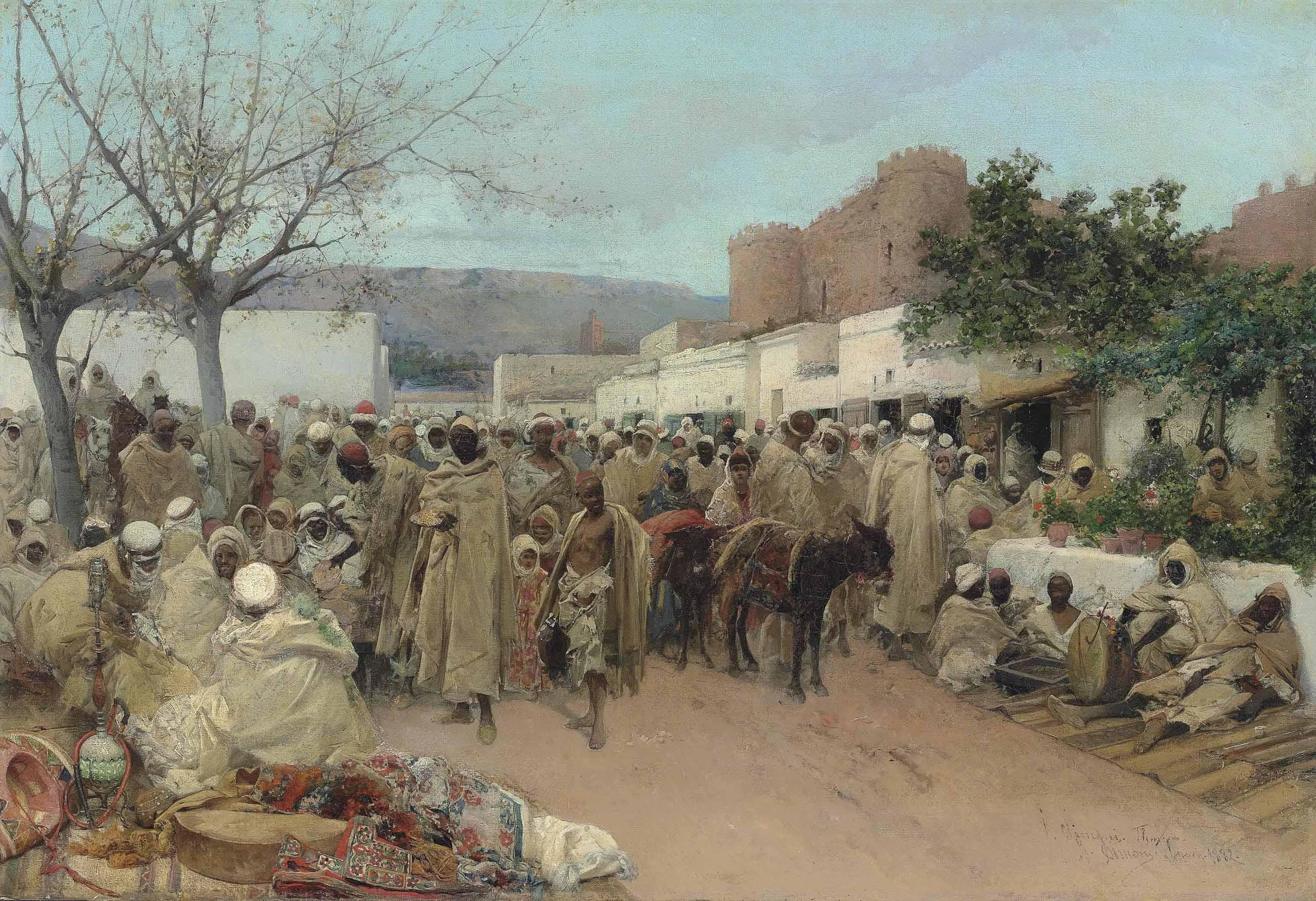 Gustavo Simoni - Market day in Tlemcen, Algeria