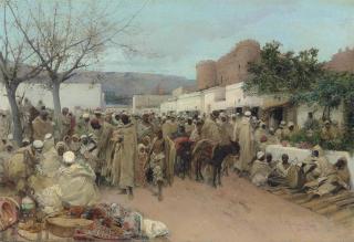 Gustavo Simoni - Market day in Tlemcen, Algeria