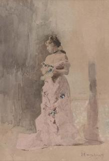 Gustavo Simoni - The lady in the pink dress