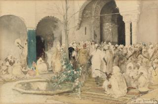 Gustavo Simoni - The Mosque At Tlemcen, Algeria