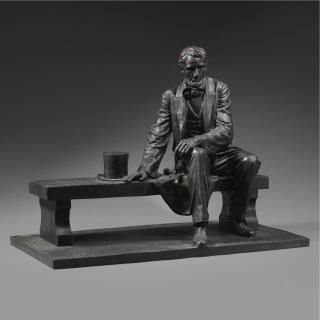 Gutzon Borglum - Maquette For Lincoln Memorial In Newark