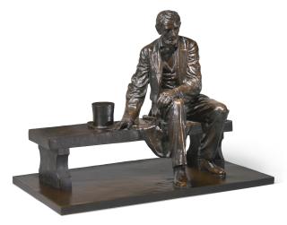 Gutzon Borglum - Maquette For Seated Lincoln