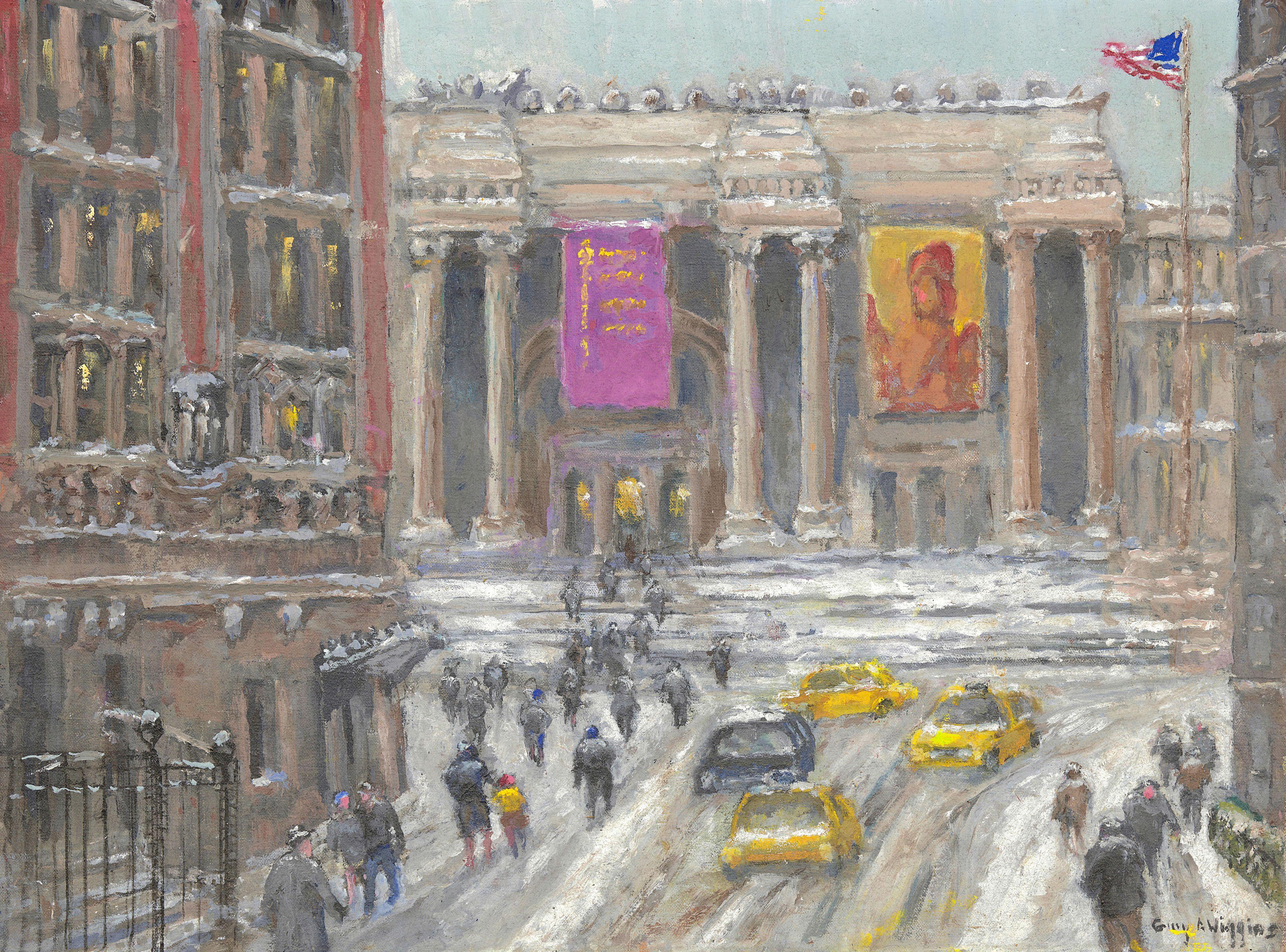 Guy Arthur Wiggins - Mid-winter at the Metropolitan Museum