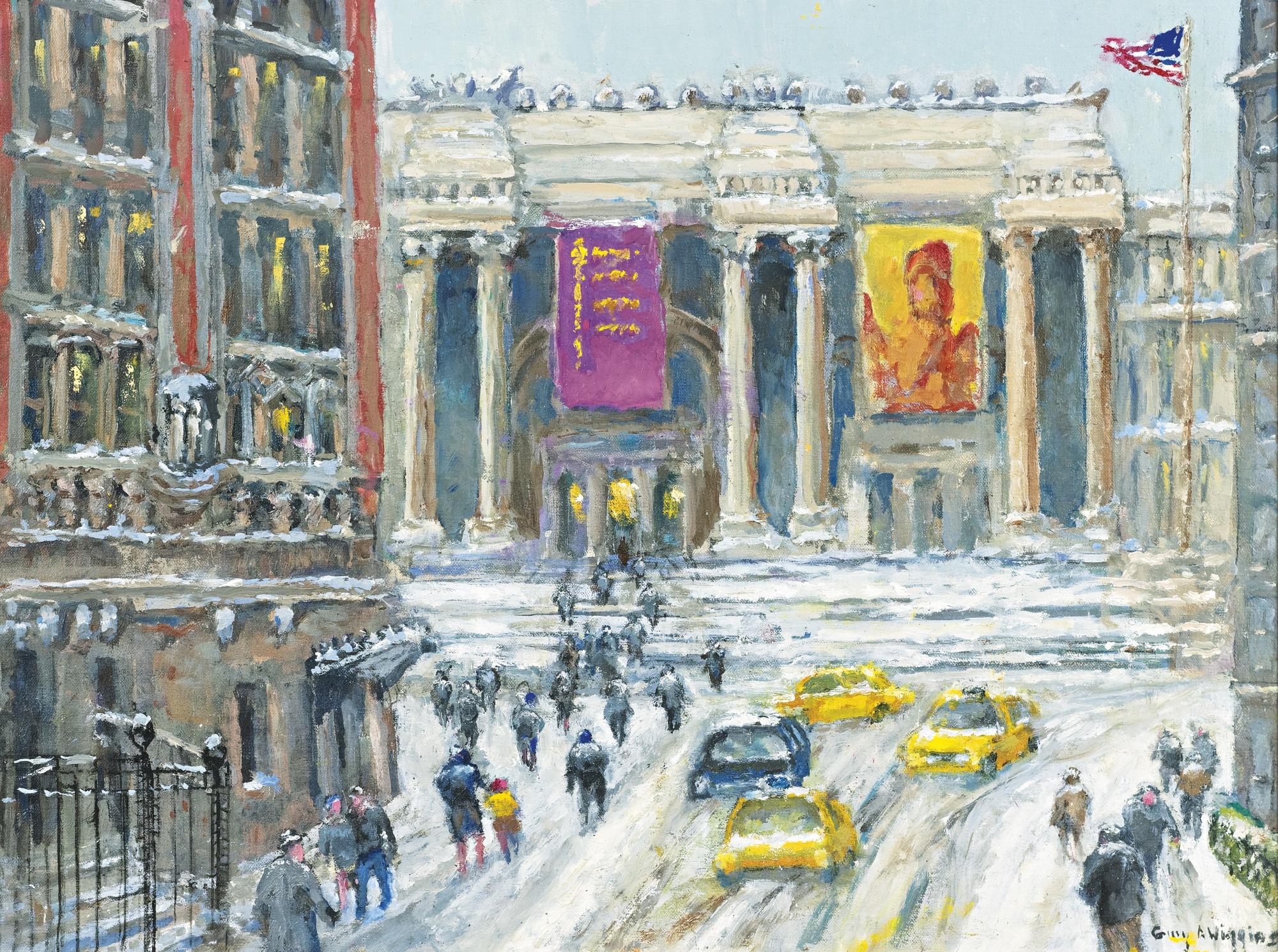 Guy Arthur Wiggins - Mid-Winter At The Metropolitan Museum