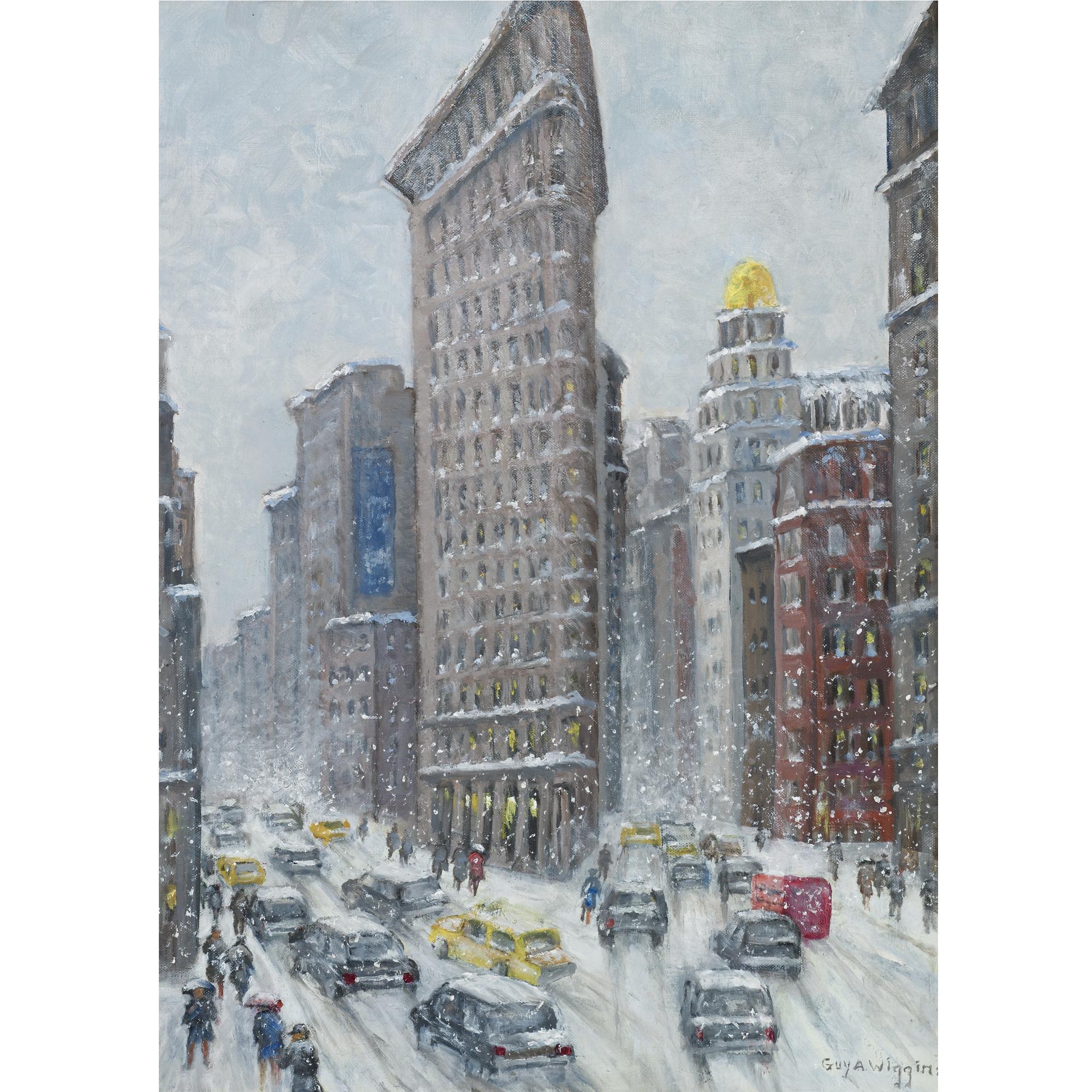 Guy Arthur Wiggins - The Flatiron Still Sailing Up Broadway