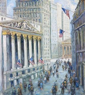 Guy Arthur Wiggins - The New York Stock Exchange And The Financial District